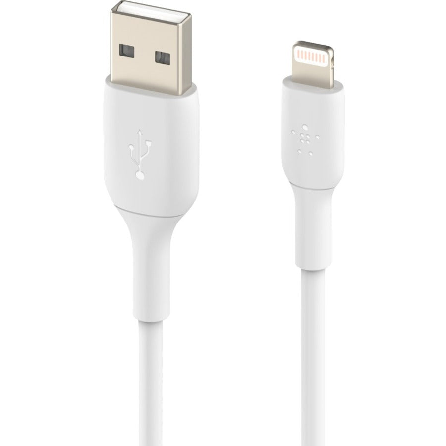 Belkin BoostCharge Lightning to USB-A Cable (1 meter / 3.3 foot, White) - CAA001bt1MWH