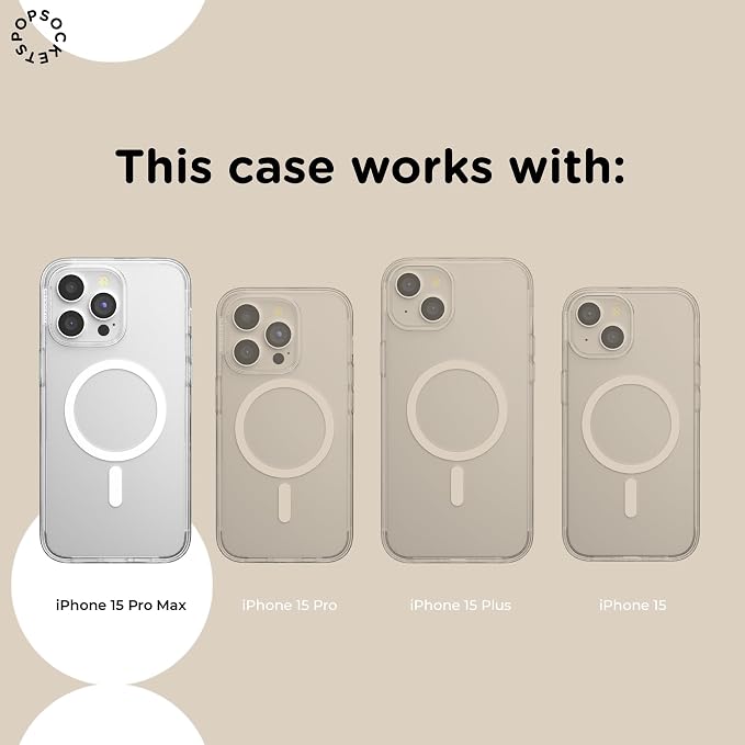 PopSockets iPhone 15 Pro Max Phone Case with MagSafe, Wireless Charging Compatible, Dragon - The 13