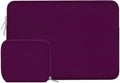 MOSISO Laptop Case 13.3 inch, 13-13.3 inch Laptop Sleeve Bag Compatible with MacBook Air/Pro 13 / Pro 14, HP Dell ASUS Lenovo Notebook, Neoprene Computer Sleeve Bag with Small Case, Magenta Purple