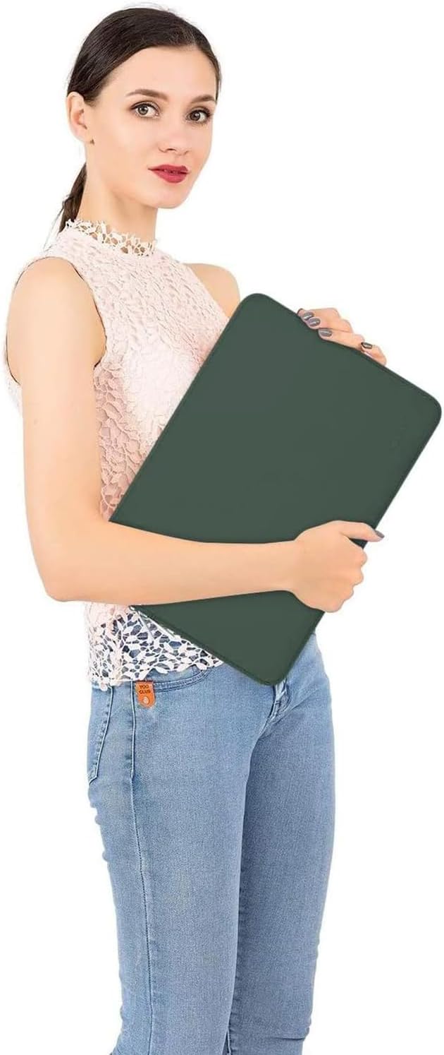 MOSISO Laptop Case 14 inch, 14 inch Laptop Sleeve Bag Compatible with HP Lenovo Dell ASUS Acer, HP Stream, Dell Latitude, Lenovo IdeaPad, Neoprene Computer Sleeve Bag with Small Case, Midnight Green