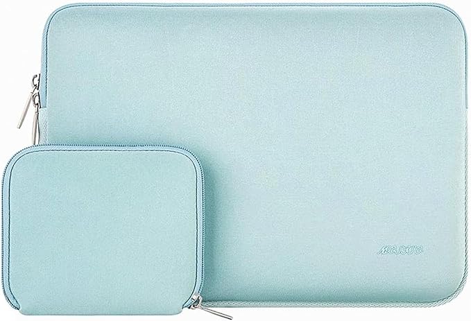 MOSISO Laptop Case 13 inch, 13 inch Laptop Sleeve Bag Compatible with MacBook Air 13 M4 M3 M2 M1 2025-2018 / Pro 13 M2 M1 2025-2016, Neoprene Computer Sleeve Bag with Small Case, Mint Green
