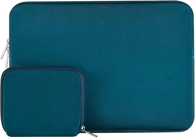 MOSISO Laptop Case 16 inch, 15-15.6 inch Laptop Sleeve Bag Compatible with MacBook Pro 16 inch, HP, Acer, Dell, Lenovo, ASUS Notebook, Neoprene Computer Sleeve Bag with Small Case, Deep Teal