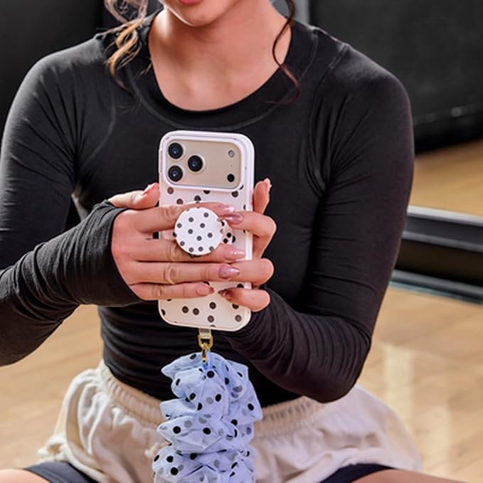 PopSockets iPhone 13 Phone Case with MagSafe- Spotlight Dots | Magnetic, Wireless Charging, Camera & Drop Protection, Phone, Women, Electronic Accessories, For iPad/Kindle/iPhone/Android