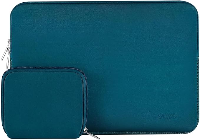 MOSISO Laptop Case 14 inch, 14 inch Laptop Sleeve Bag Compatible with HP Lenovo Dell ASUS Acer, HP Stream, Dell Latitude, Lenovo IdeaPad, Neoprene Computer Sleeve Bag with Small Case, Deep Teal