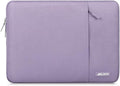 MOSISO Laptop Case 16 inch, 15-15.6 inch Laptop Sleeve Compatible with MacBook Pro 16 M4 M3 M2 M1, HP Acer Dell Lenovo ASUS Notebook, Polyester Vertical Computer Sleeve Bag with Pocket, Purple