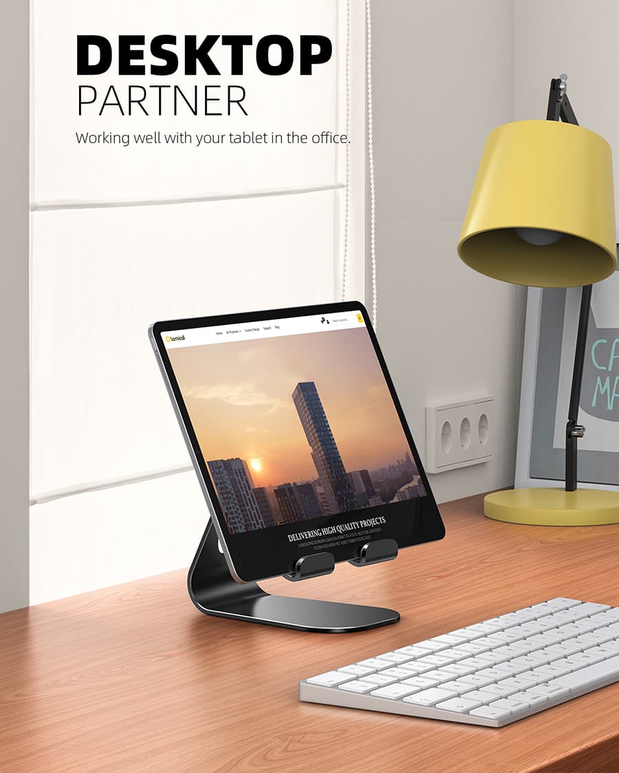 Lamicall Multi-angle Adjustable Tablet Stand for Desk